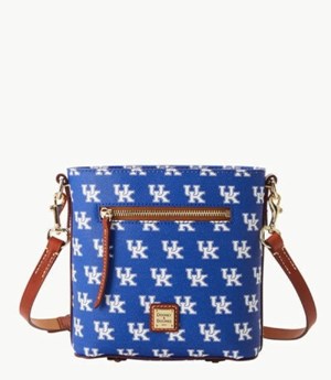 Blue Dooney And Bourke NCAA Kentucky Small Zip Women's Crossbody Bags | 74HACMEOQ