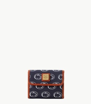 Blue Dooney And Bourke NCAA Penn State Flap Credit Women's Wallets | 21MKLIOHC