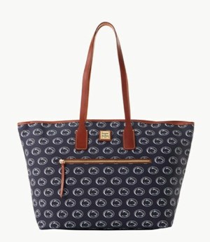 Blue Dooney And Bourke NCAA Penn State Large Women's Tote Bags | 20YOHNEDX