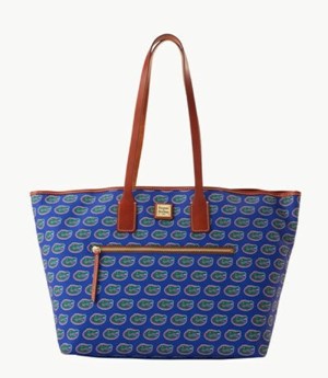 Blue Dooney And Bourke NCAA University Of Florida Large Women's Tote Bags | 03SOMIJUQ