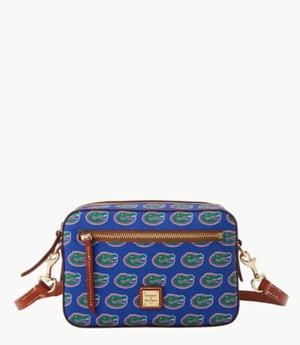 Blue Dooney And Bourke NCAA University Of Florida Camera Zip Women's Crossbody Bags | 16RKADBHN