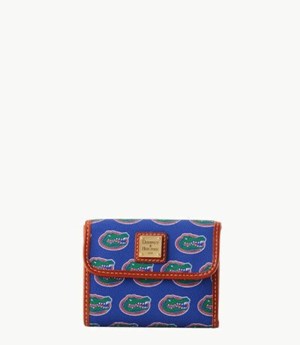 Blue Dooney And Bourke NCAA University Of Florida Flap Credit Women's Wallets | 74GTSCHAO