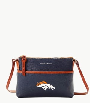 Blue Dooney And Bourke NFL Broncos Ginger Women's Crossbody Bags | 86QSEHOLB