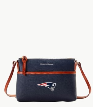 Blue Dooney And Bourke NFL Patriots Ginger Women's Crossbody Bags | 13RZUQMET