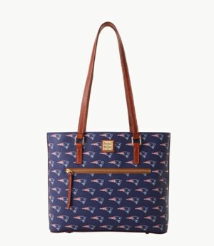 Blue Dooney And Bourke NFL Patriots Women's Shopper Bag | 07HVUFPLQ