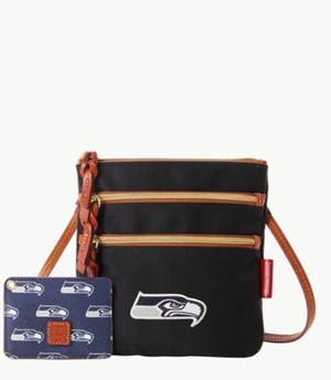 Blue Dooney And Bourke NFL Seahawks Women's Crossbody Bags | 95ZAJOTLY