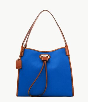 Blue Dooney And Bourke Oncour Cabriolet Small Full Up Women's Shoulder Bags | 12HQLEFTG