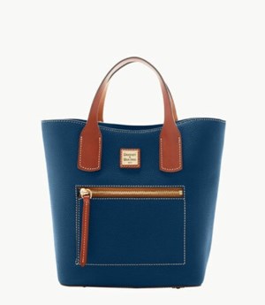 Blue Dooney And Bourke Pebble Grain Brinley Women's Tote Bags | 03VFIZMGO