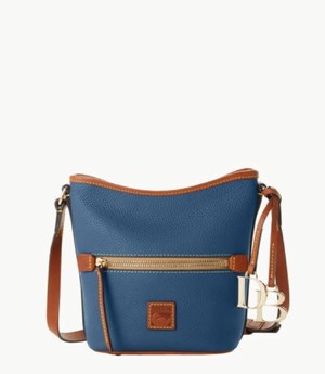 Blue Dooney And Bourke Pebble Grain Small Women's Crossbody Bags | 39IWVHODE