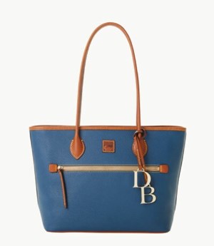 Blue Dooney And Bourke Pebble Grain Women's Tote Bags | 98QJSEVYP