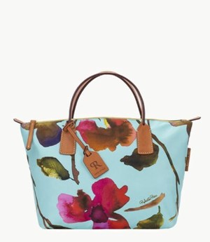 Blue Dooney And Bourke Roberta Pieri Flower Classic Small Robertina Women's Tote Bags | 24FDATPYE