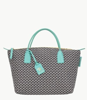 Blue Dooney And Bourke Roberta Pieri Tatami Fun Small Robertina Women's Tote Bags | 52ALUZMVB