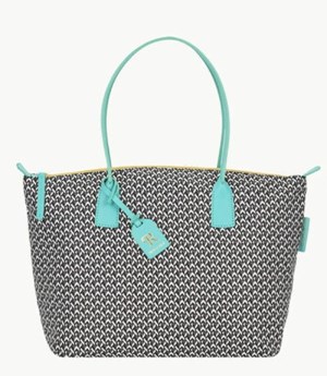 Blue Dooney And Bourke Roberta Pieri Tatami Fun Large Robertina Women's Tote Bags | 57MOTSQNY