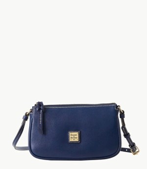 Blue Dooney And Bourke Saffiano Lexi Women's Crossbody Bags | 97RMNYUCB