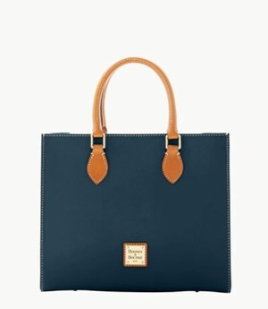 Blue Dooney And Bourke Wexford Leather Janine Women's Satchel Bags | 78EKZDTJM