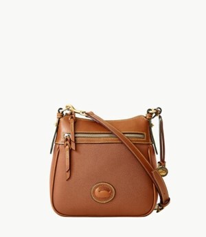 Brown Dooney And Bourke All Weather Leather 3.0 Zip Top Women's Crossbody Bags | 35HZDTLWB