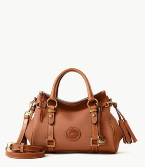 Brown Dooney And Bourke All Weather Leather 3.0 Women's Satchel Bags | 76GYRXMWC