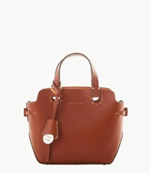 Brown Dooney And Bourke Alto Mini Livia Women's Satchel Bags | 92TSFQDPB