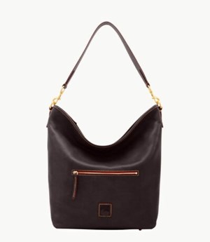 Brown Dooney And Bourke Camden Florentine Large Women's Hobo Bag | 81YWCHPLJ