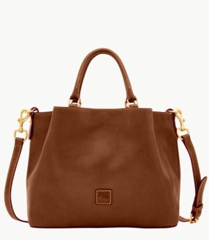 Brown Dooney And Bourke Florentine Brenna Women's Satchel Bags | 05KRQCVMY