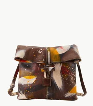 Brown Dooney And Bourke Florentine Dipinta Medium Toggle Women's Crossbody Bags | 41MJQAGVI