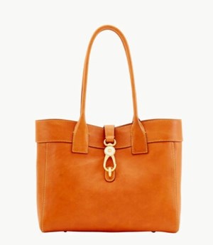 Brown Dooney And Bourke Florentine Large Amelie Women's Tote Bags | 08GNMQBWH