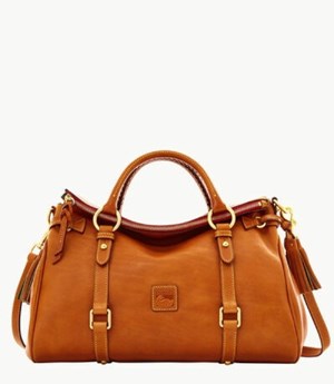 Brown Dooney And Bourke Florentine Large Women's Satchel Bags | 46VJPKHOE