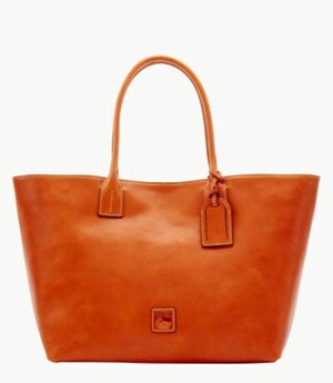 Brown Dooney And Bourke Florentine Medium Women's Tote Bags | 03FINHWMV