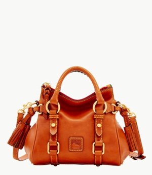 Brown Dooney And Bourke Florentine Nano Satchel Women's Shoulder Bags | 74BGQTHXN