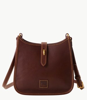 Brown Dooney And Bourke Florentine Small Messenger Women's Crossbody Bags | 06CDGNPOL