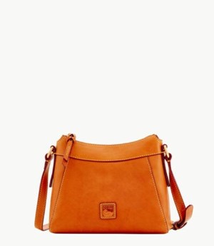 Brown Dooney And Bourke Florentine Small Cassidy Women's Crossbody Bags | 78FRECIAY