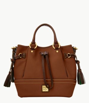 Brown Dooney And Bourke Florentine Women's Satchel Bags | 04RSAJTON