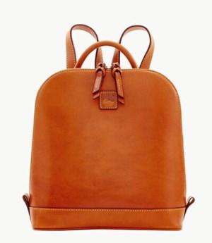 Brown Dooney And Bourke Florentine Zip Pod Women's Backpacks | 10YJCZEOT