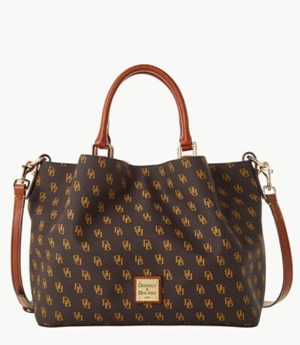 Brown Dooney And Bourke Gretta Brenna Women's Satchel Bags | 13RJLUXZB