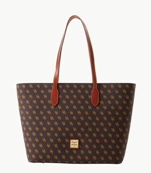 Brown Dooney And Bourke Gretta Large Women's Tote Bags | 70NIKZXTE