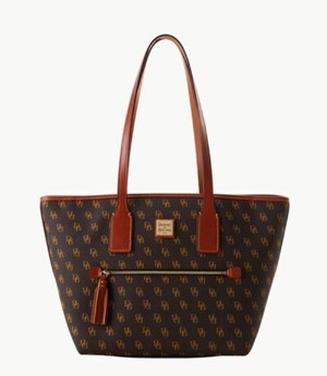 Brown Dooney And Bourke Gretta Small Women's Tote Bags | 53OUNQRIH