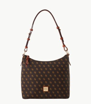 Brown Dooney And Bourke Gretta Women's Hobo Bag | 29CREUVIX