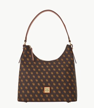 Brown Dooney And Bourke Gretta Women's Hobo Bag | 34VPKBTYW