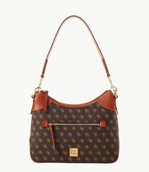 Brown Dooney And Bourke Gretta Women's Hobo Bag | 67OGUYPDB