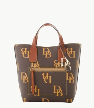 Brown Dooney And Bourke Monogram Brinley Women's Crossbody Bags | 62ERGYCQX