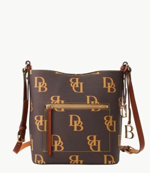 Brown Dooney And Bourke Monogram Ridley Women's Shoulder Bags | 20GVTYLIZ