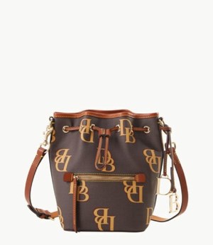 Brown Dooney And Bourke Monogram Small Women's Shoulder Bags | 70UBWOMHL