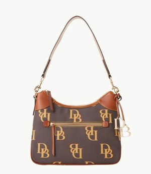 Brown Dooney And Bourke Monogram Women's Hobo Bag | 57KVZUYFS