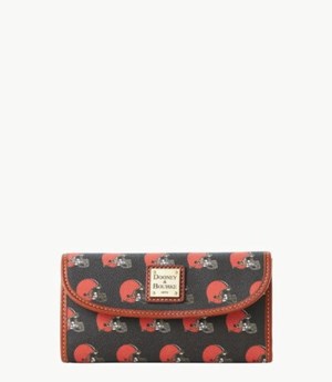 Brown Dooney And Bourke NFL Browns Continental Women's Clutch Bag | 03JICMQFX