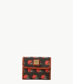 Brown Dooney And Bourke NFL Browns Flap Credit Women's Wallets | 27XECJRPM