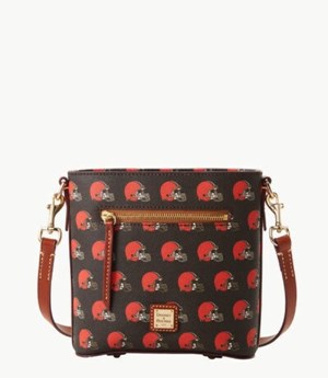 Brown Dooney And Bourke NFL Browns Small Zip Women's Crossbody Bags | 95FGBUAVO