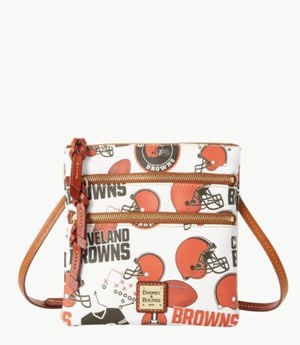 Brown Dooney And Bourke NFL Browns Women's Crossbody Bags | 85OSDRVMB