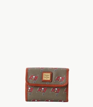 Brown Dooney And Bourke NFL Buccaneers Flap Credit Women's Wallets | 59ETJKCMZ