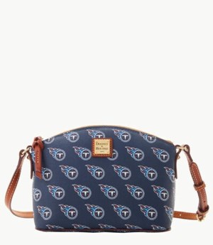 Brown Dooney And Bourke NFL Titans Suki Women's Crossbody Bags | 79CWPSGOR