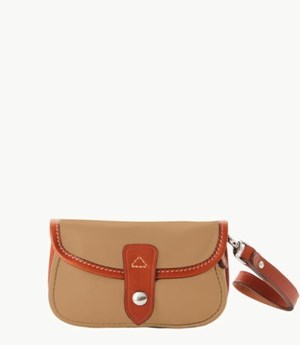 Brown Dooney And Bourke Oncour Elba Flap Women's Wristlets | 64PLUYXTC